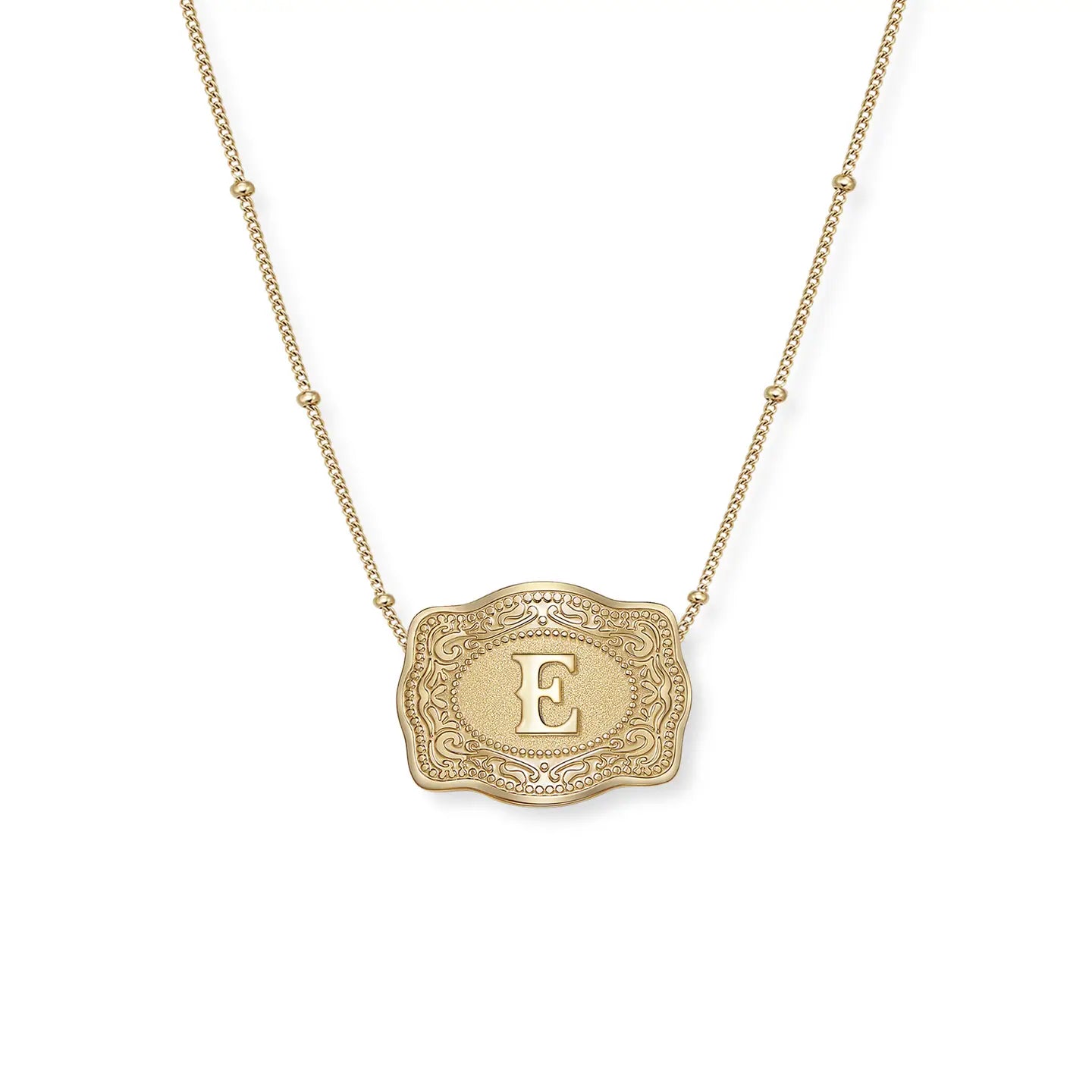 Gold SpurWest Mini Belt Buckle Necklace
