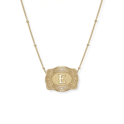 Gold SpurWest Mini Belt Buckle Necklace