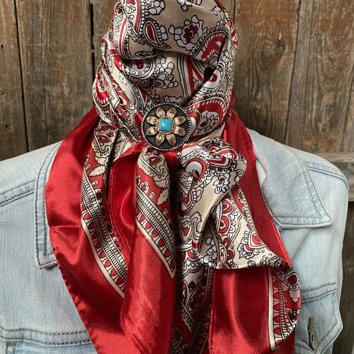 Classic Red Paisley Wild Rag