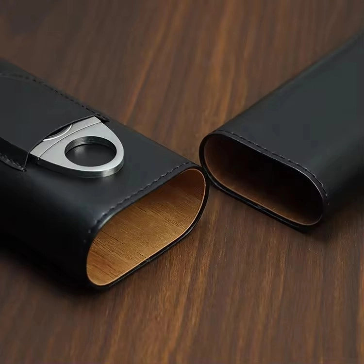 Genuine Leather Cigar Case