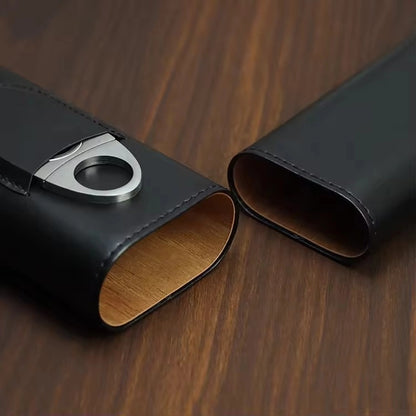 Genuine Leather Cigar Case
