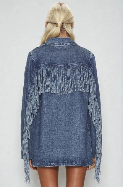 The Headliner Fringe Denim Jacket