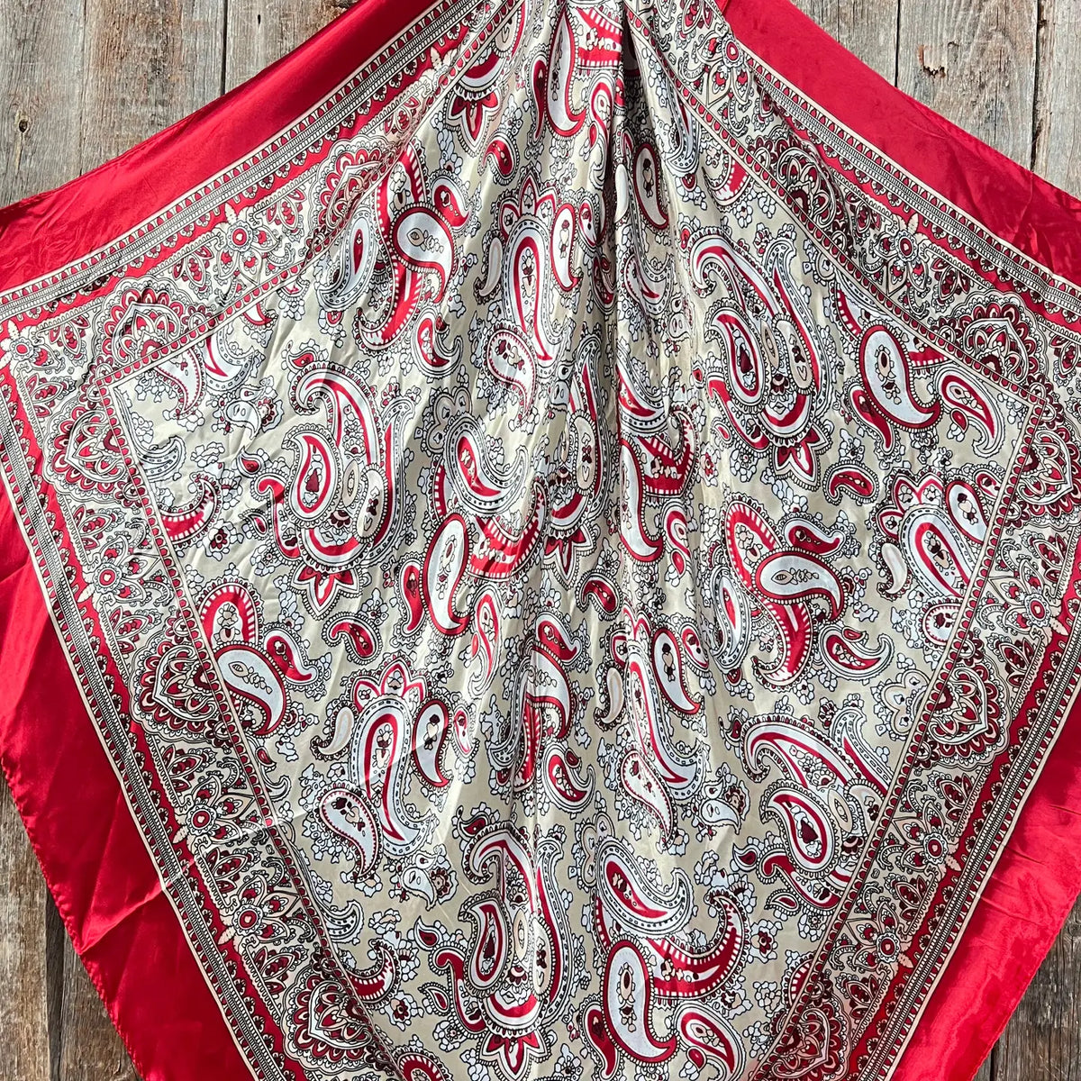 Classic Red Paisley Wild Rag