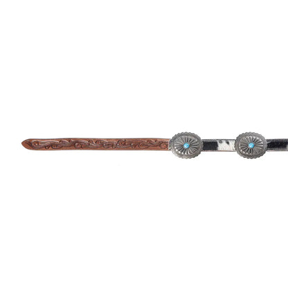 Floracrest Hairon Concho Belt