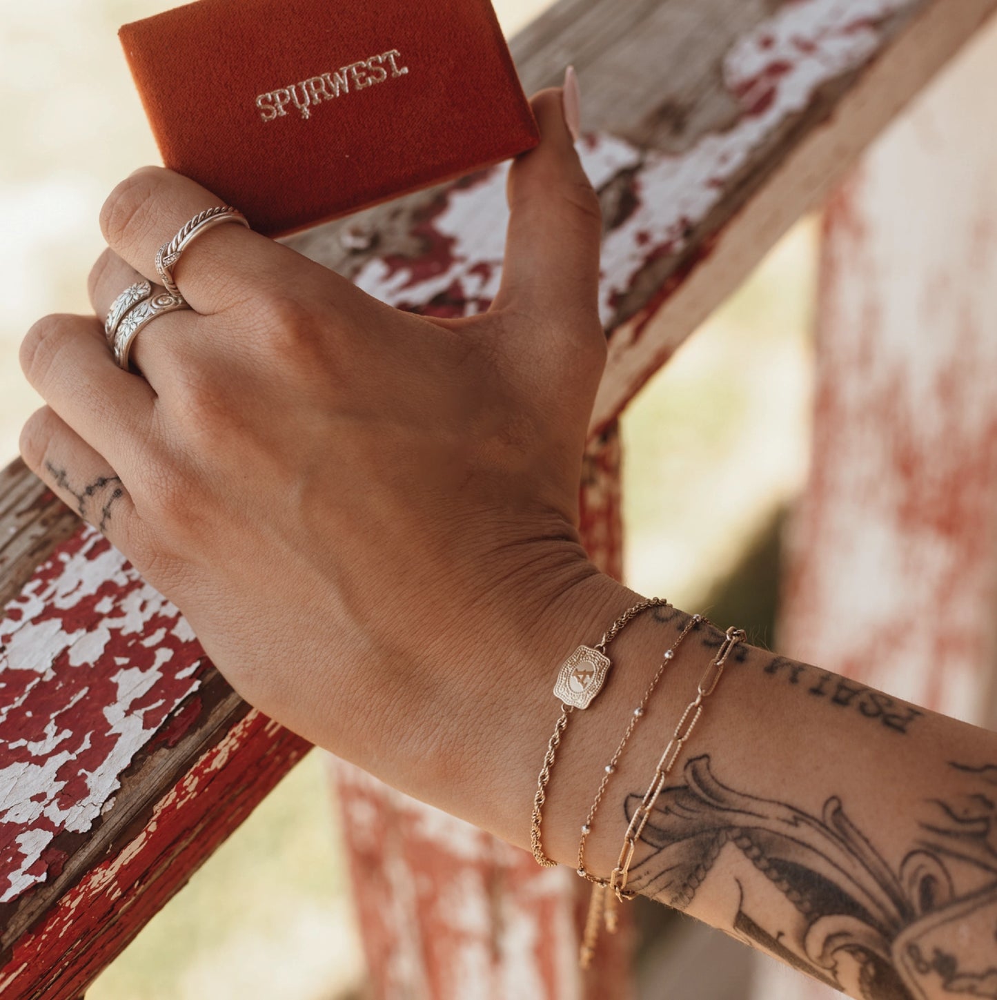Spurwest Mini Belt Buckle Bracelet - Gold