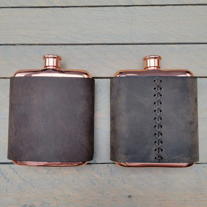 FLASKS - Leather Wrapped!