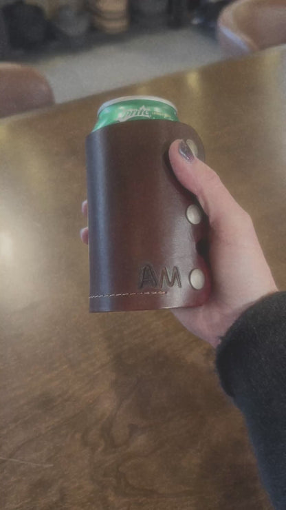Leather Can Cooler