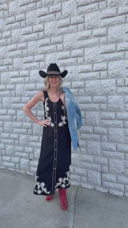 Midnight Saddle Dress