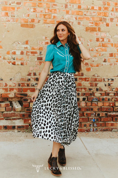 Ready to Run Leopard Skirt