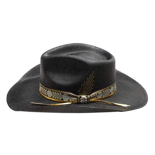 Wildflower Black Straw by Stetson